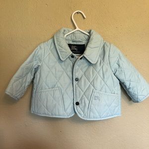 Burberry Quilted Blue Infant Jacket
